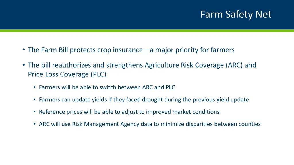 farm safety net
