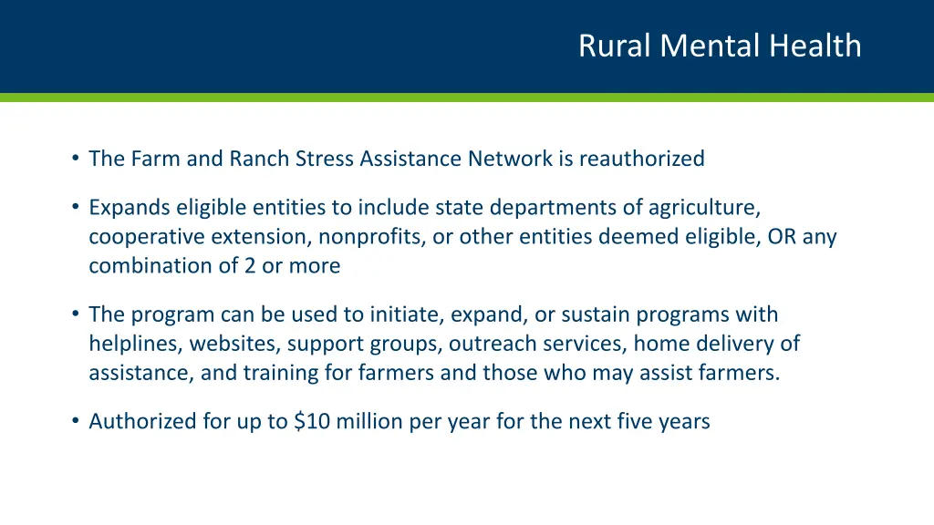 rural mental health
