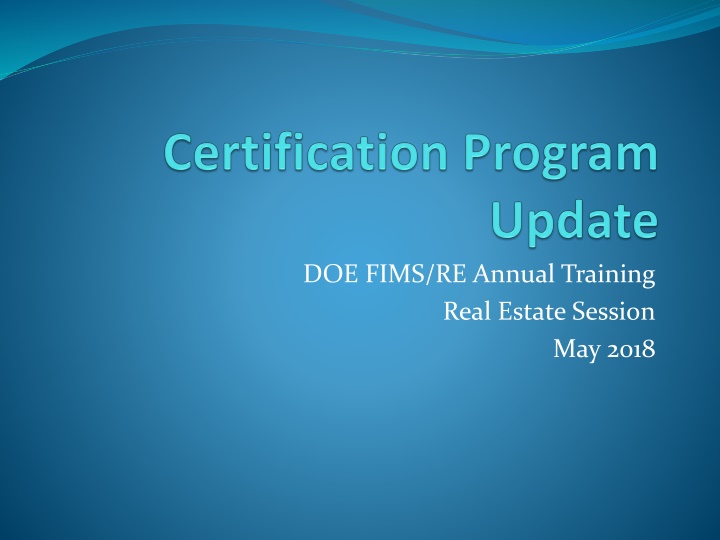 doe fims re annual training real estate session