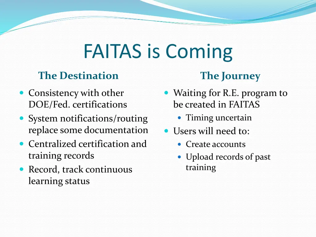 faitas is coming
