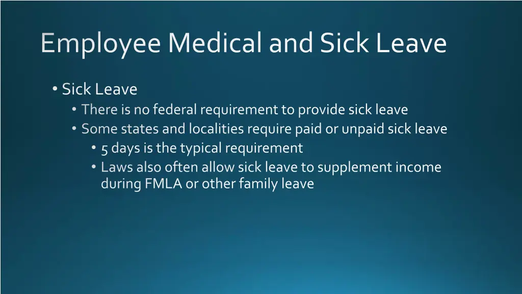employee medical and sick leave 3