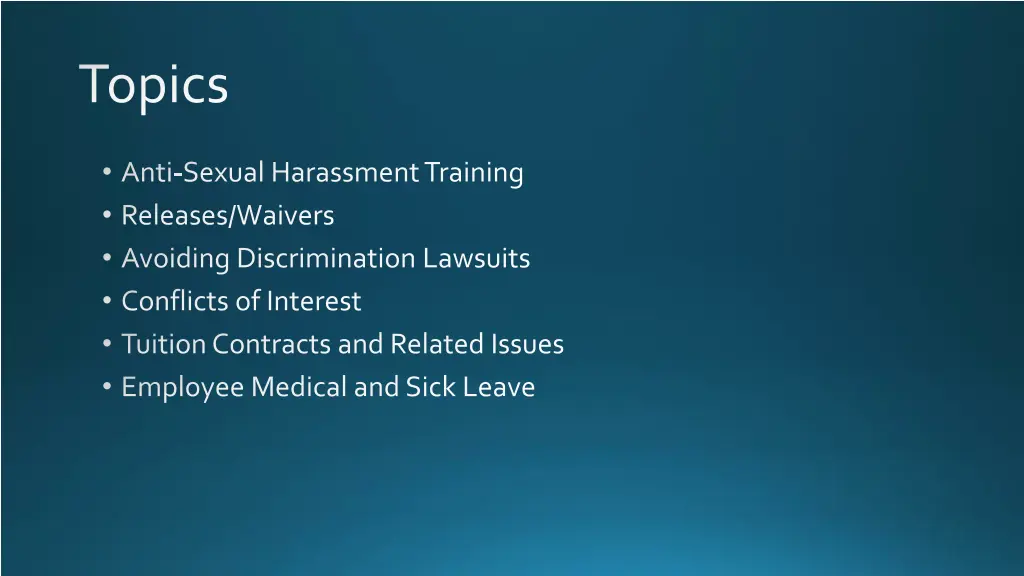 topics