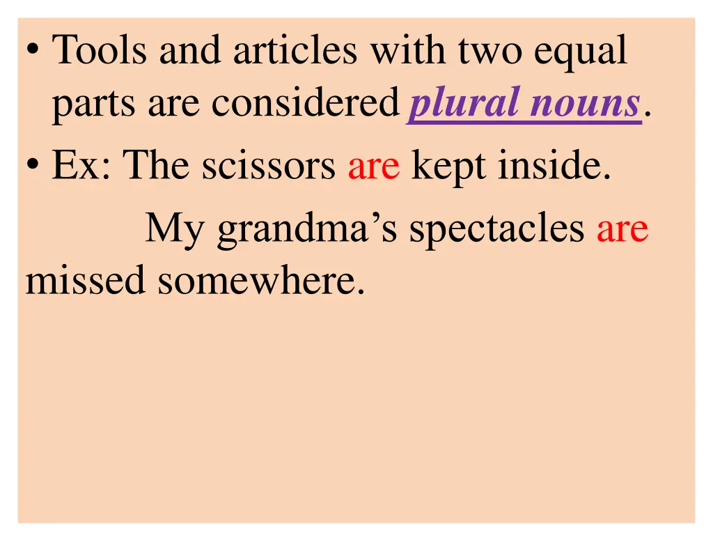 tools and articles with two equal parts