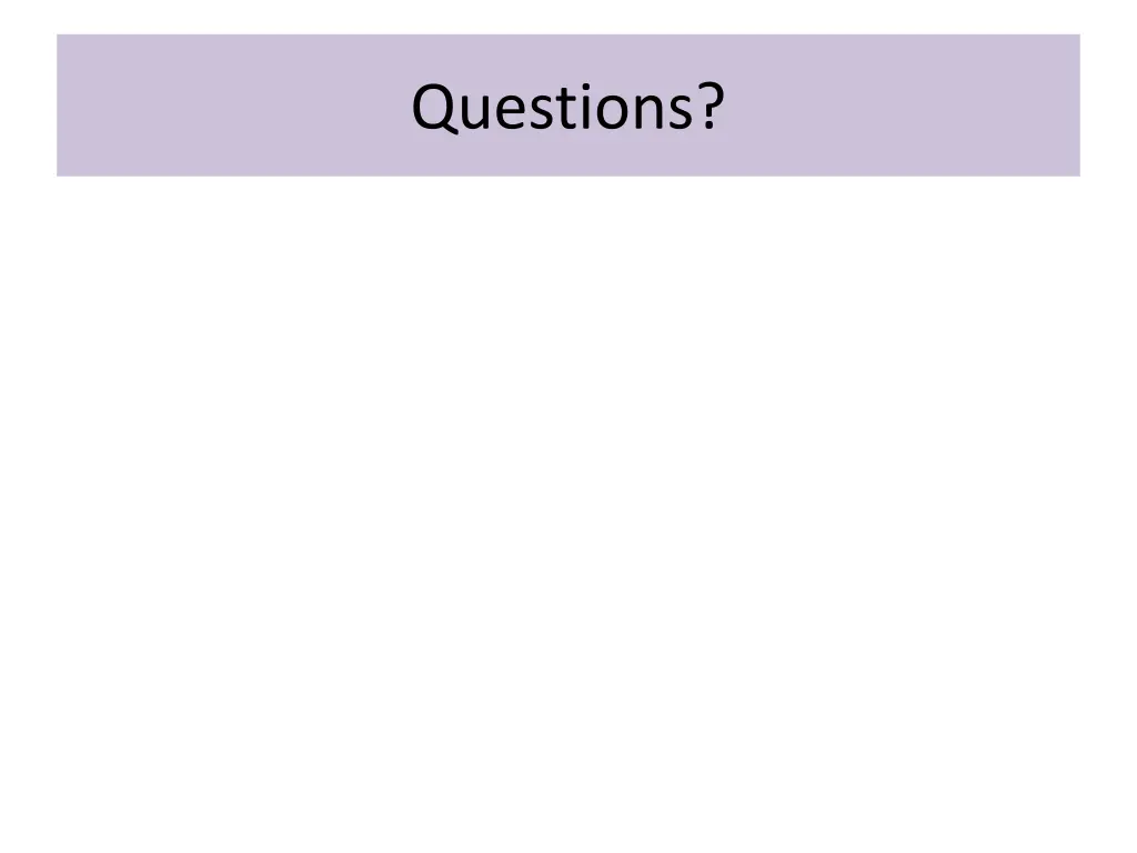 questions