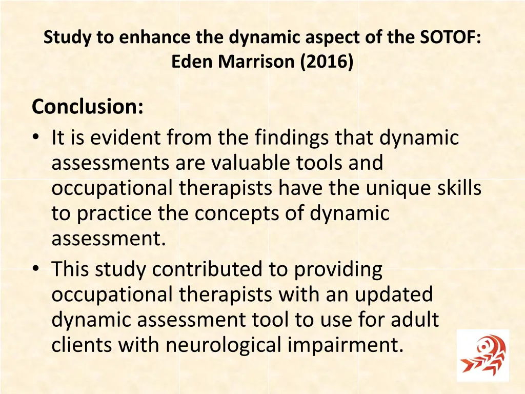 study to enhance the dynamic aspect of the sotof 2