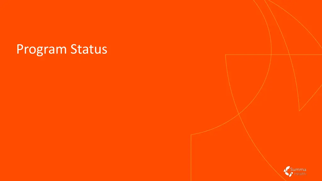 program status