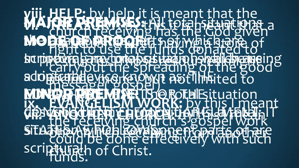 viii help by help it is meant that the church