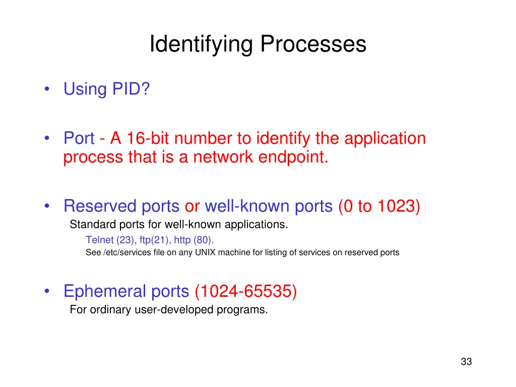 identifying processes