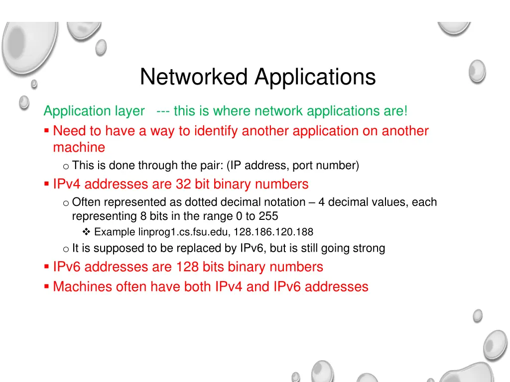 networked applications 1