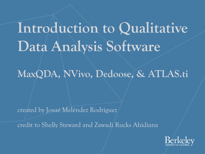 introduction to qualitative data analysis software