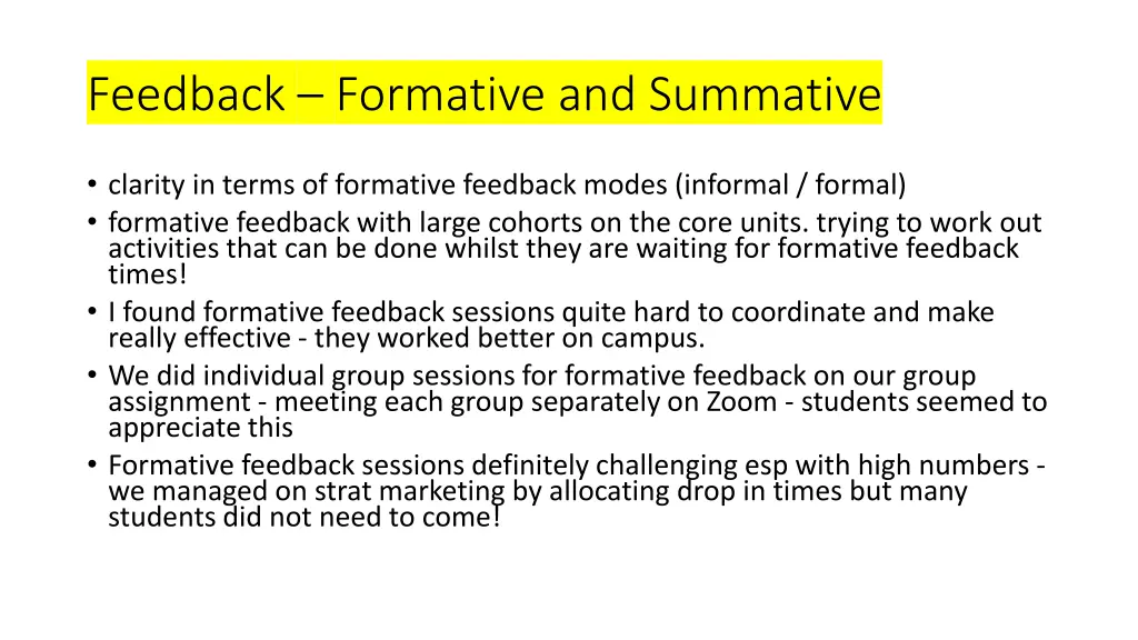 feedback formative and summative