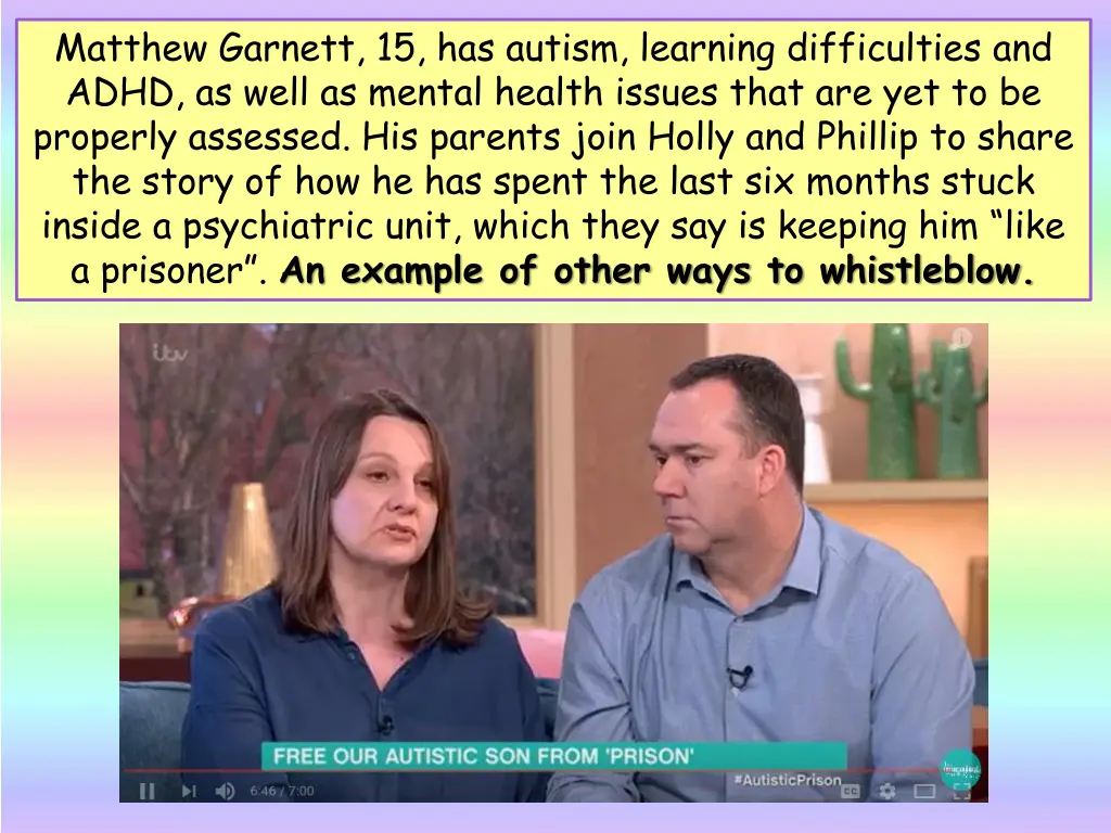 matthew garnett 15 has autism learning