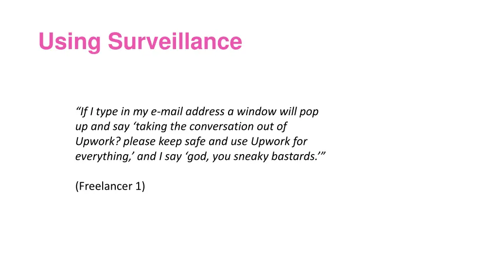 using surveillance 2