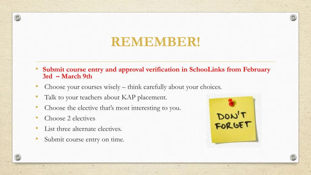 remember