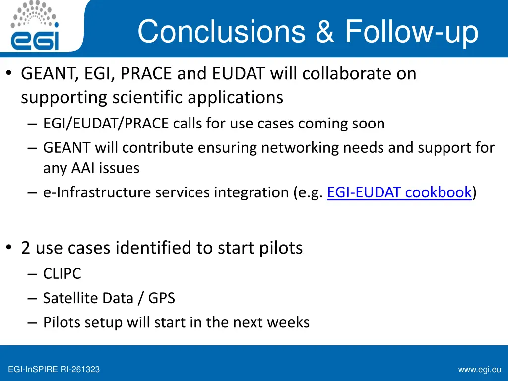 conclusions follow up
