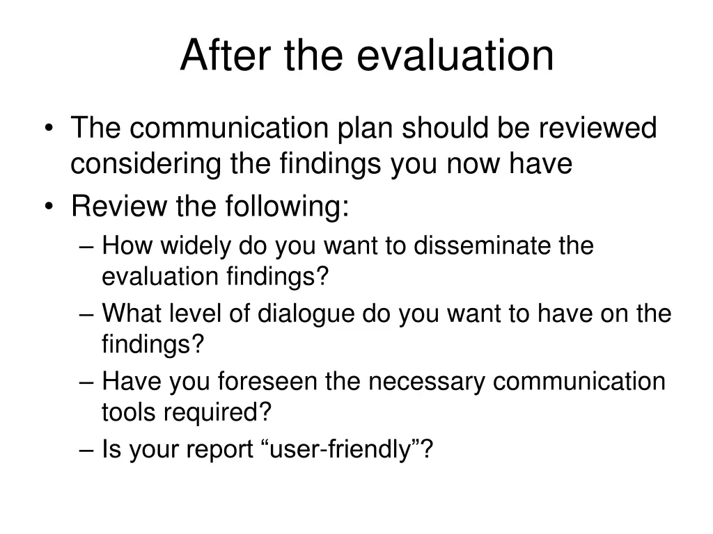 after the evaluation 1
