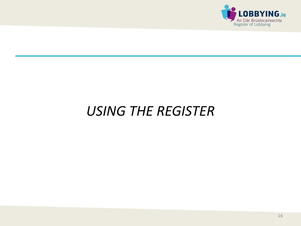 using the register