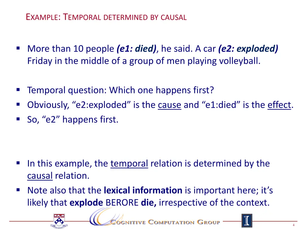e xample t emporal determined by causal
