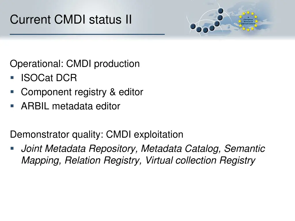 current cmdi status ii