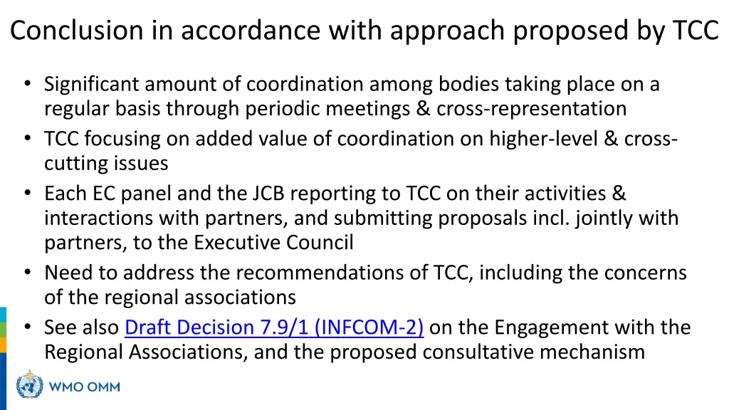 conclusion in accordance with approach proposed