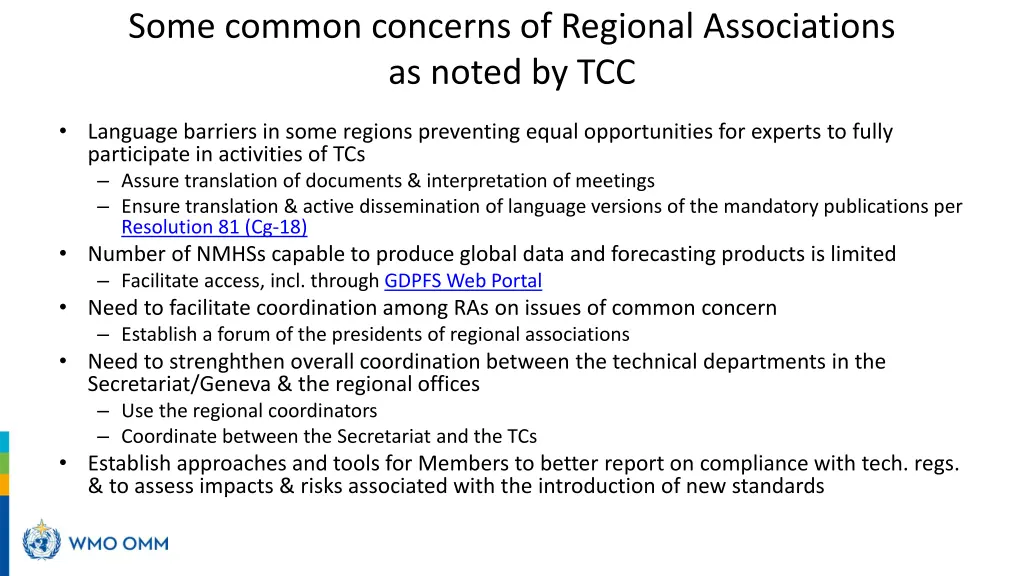 some common concerns of regional associations 1