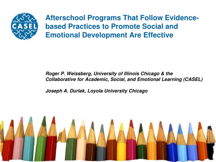 afterschool programs that follow evidence based
