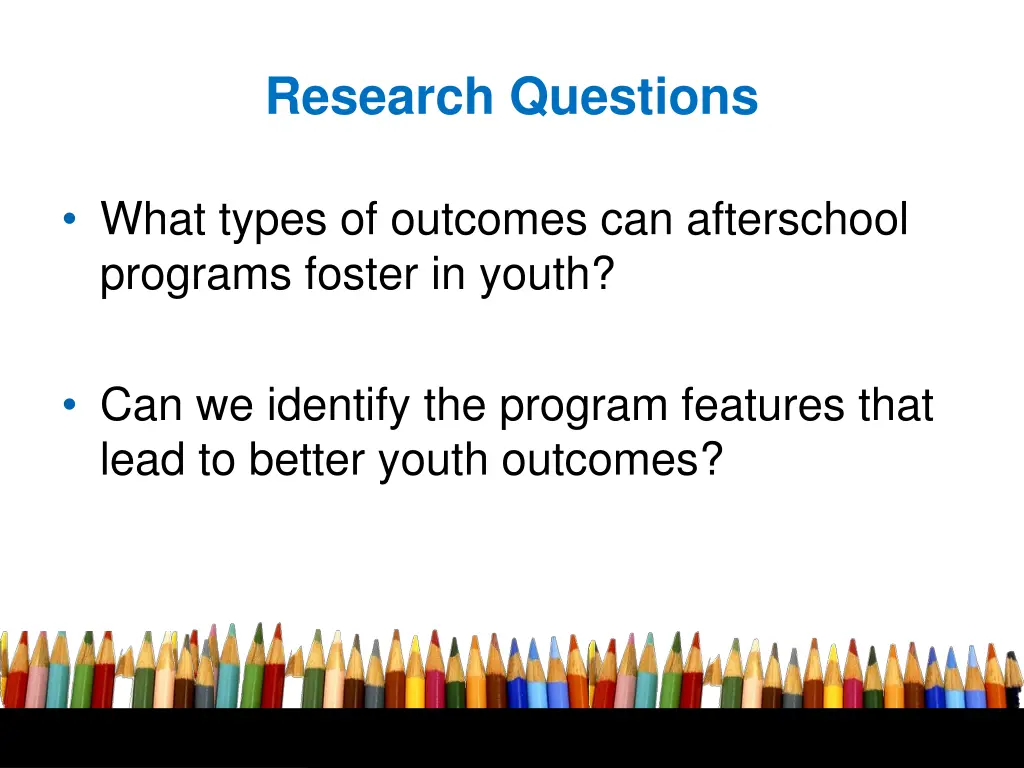 research questions
