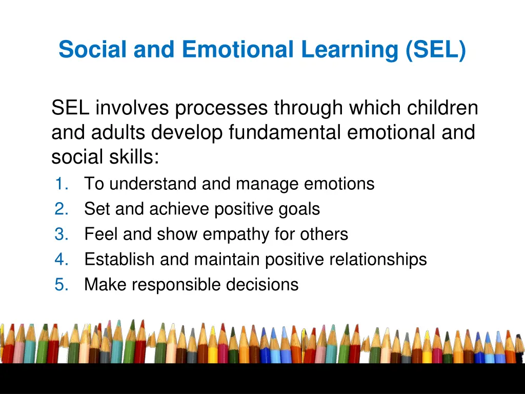 social and emotional learning sel