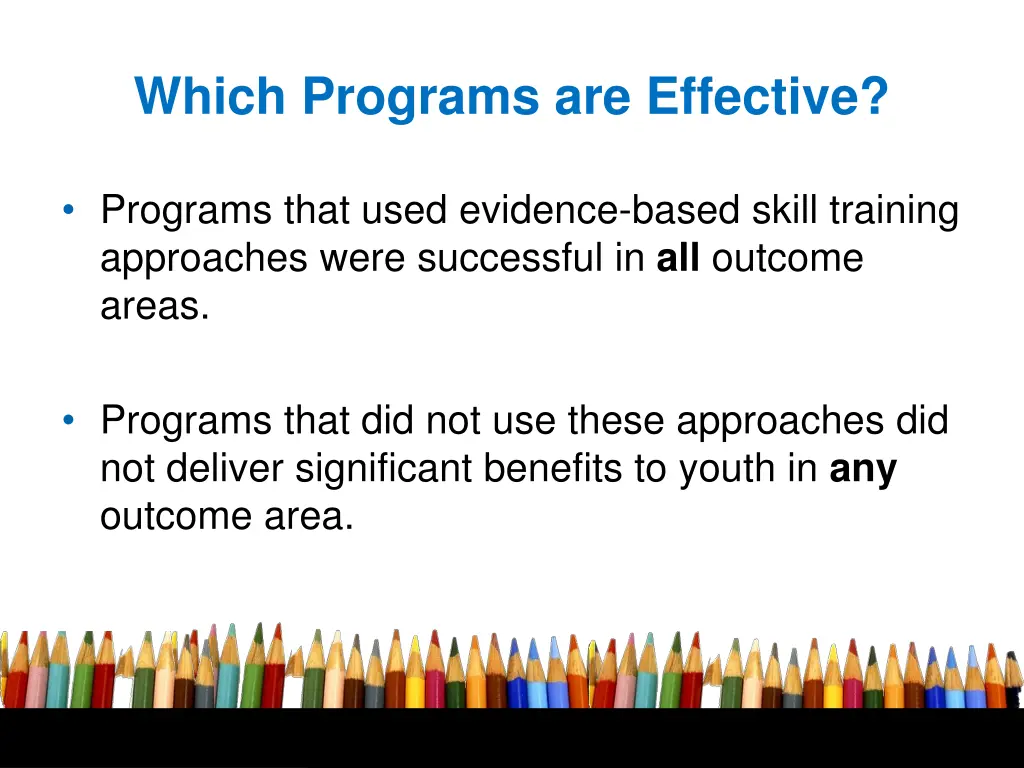 which programs are effective