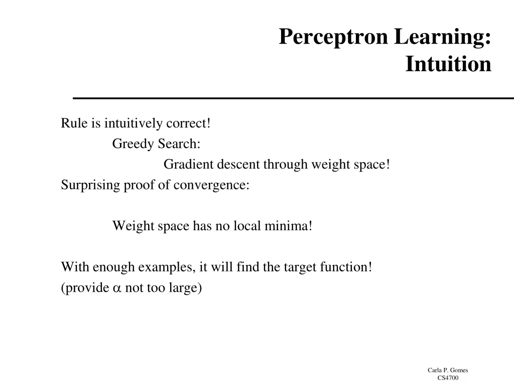 perceptron learning