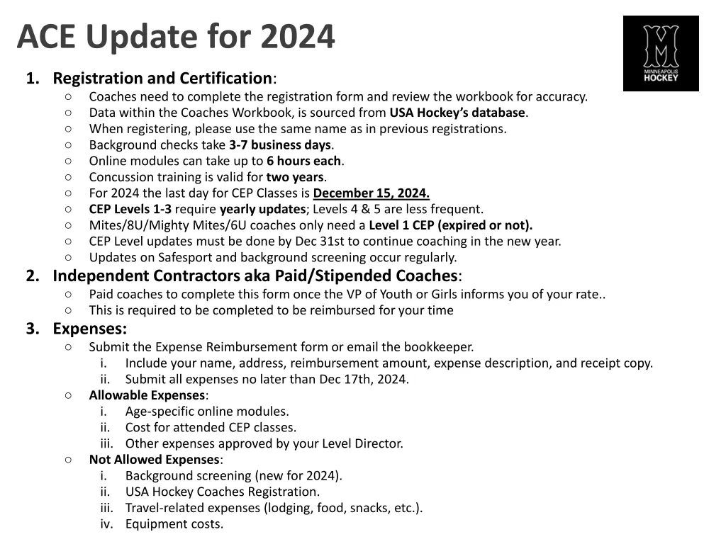 ace update for 2024