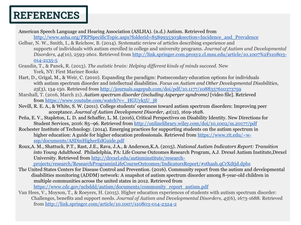 references