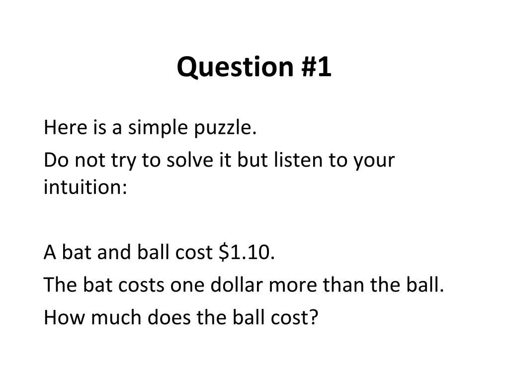 question 1