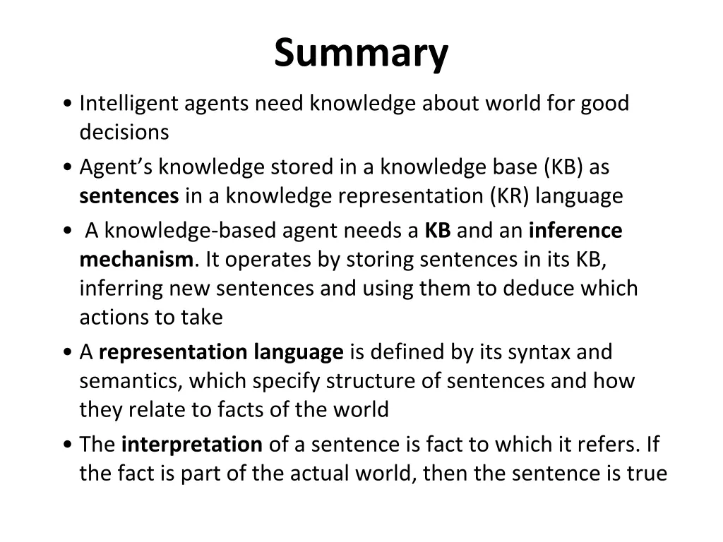 summary
