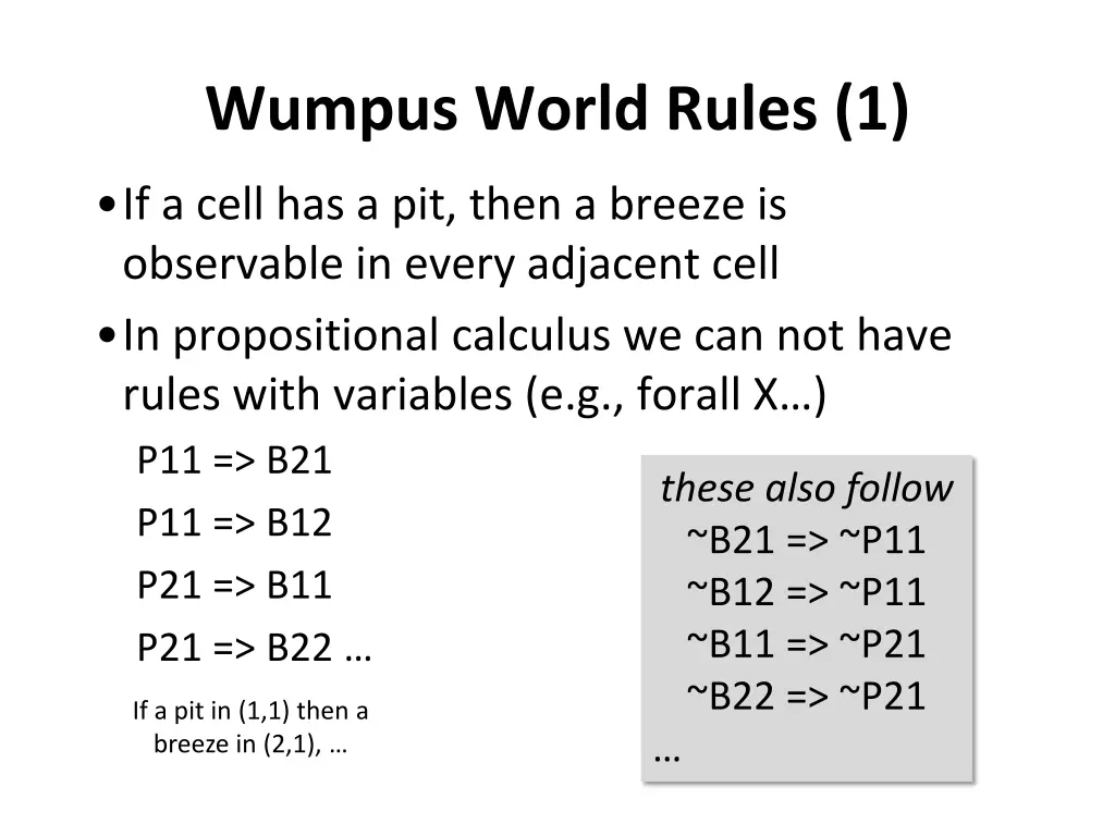 wumpus world rules 1