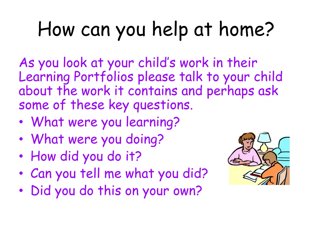 how can you help at home