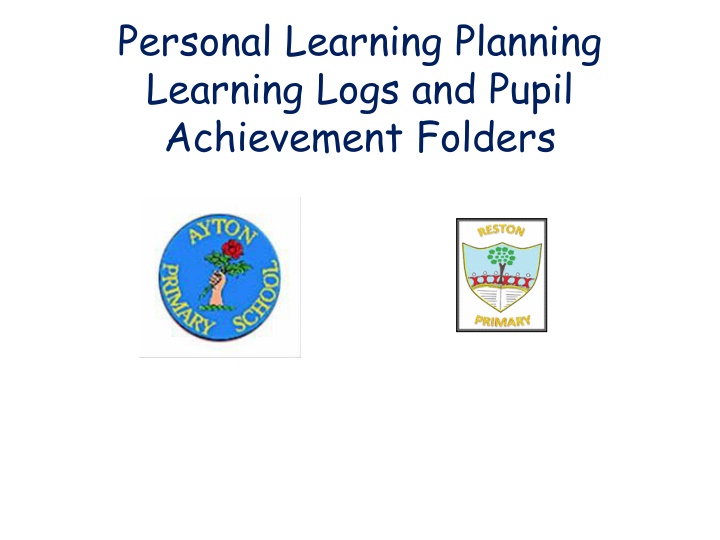 personal learning planning learning logs