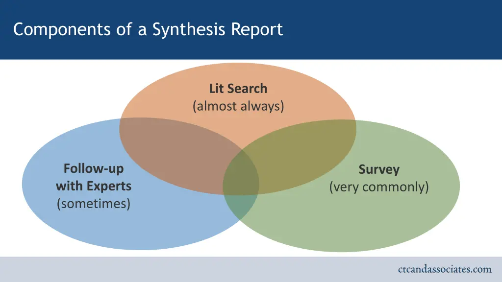 components of a synthesis report