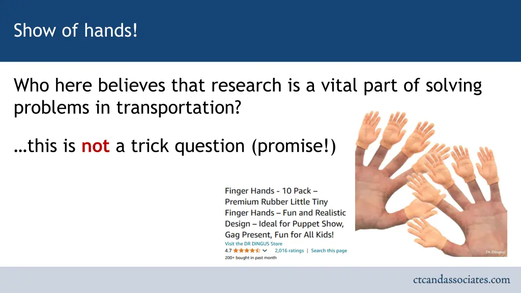 show of hands