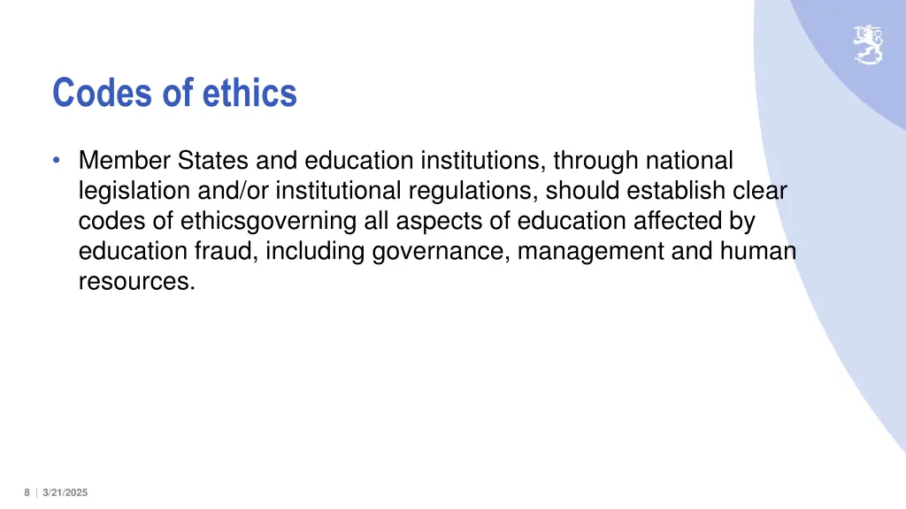 codes of ethics