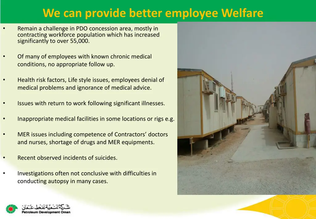 we can provide better employee welfare