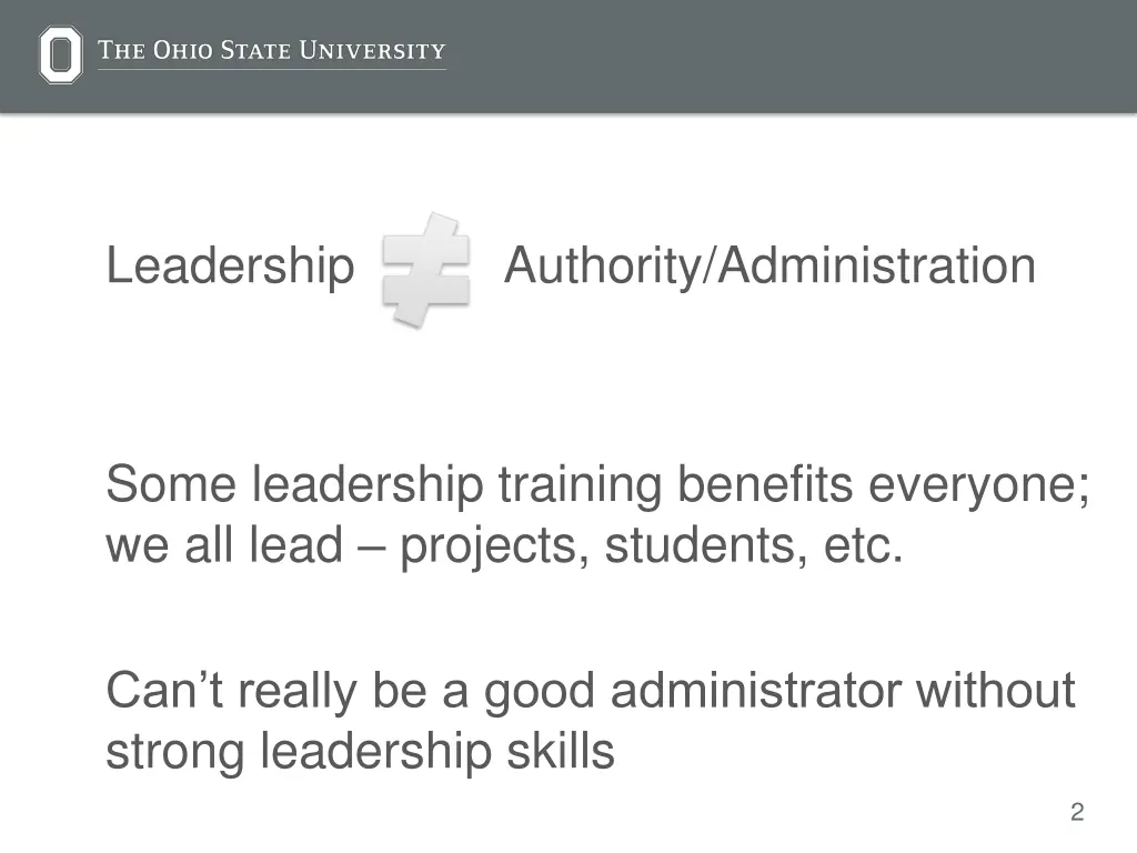 leadership authority administration