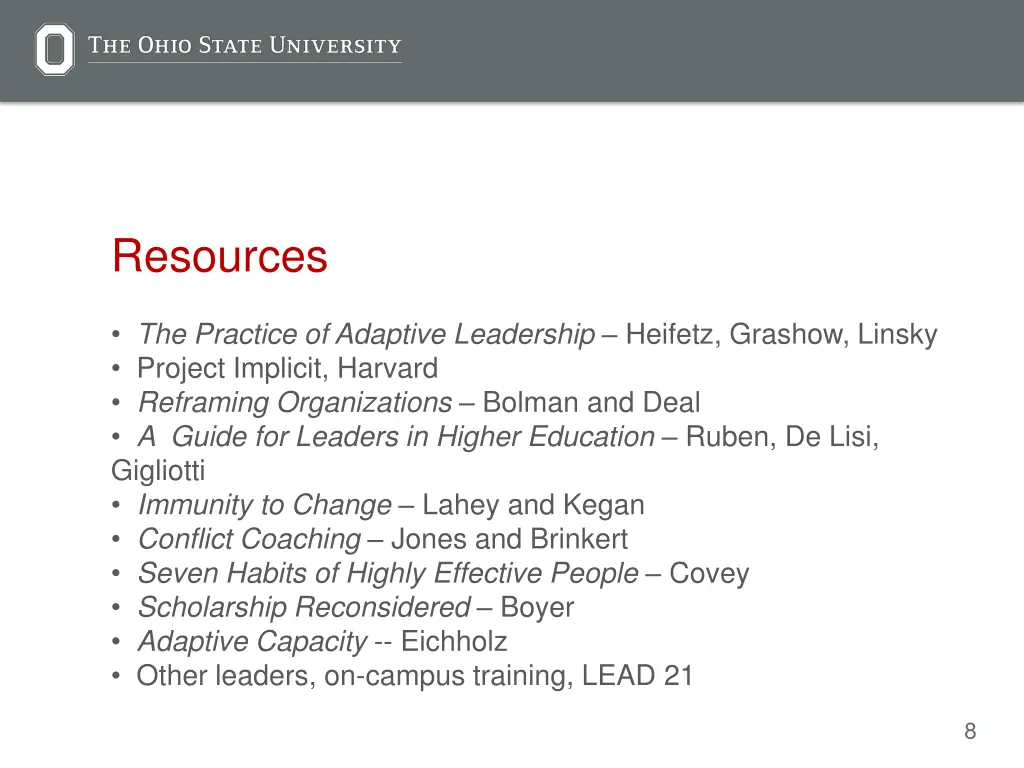 resources