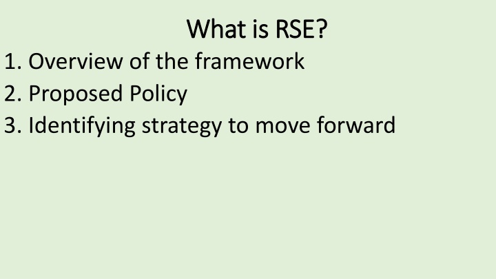 what is rse what is rse