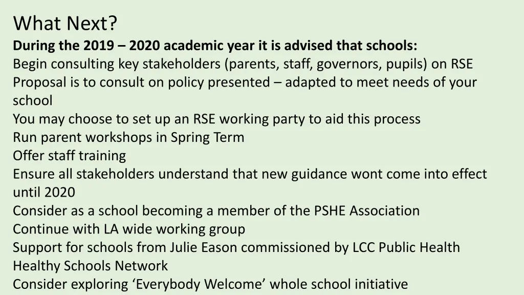 what next during the 2019 2020 academic year