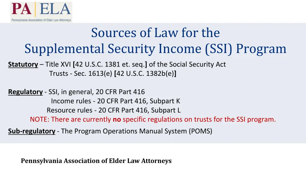 sources of law for the
