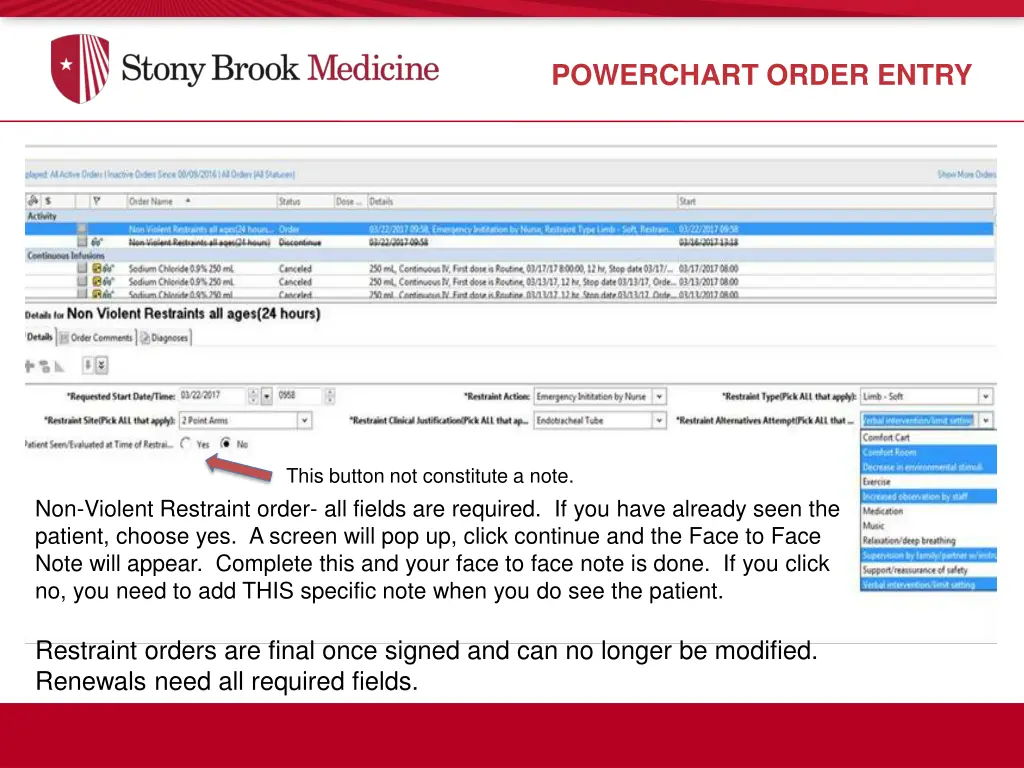 powerchart order entry