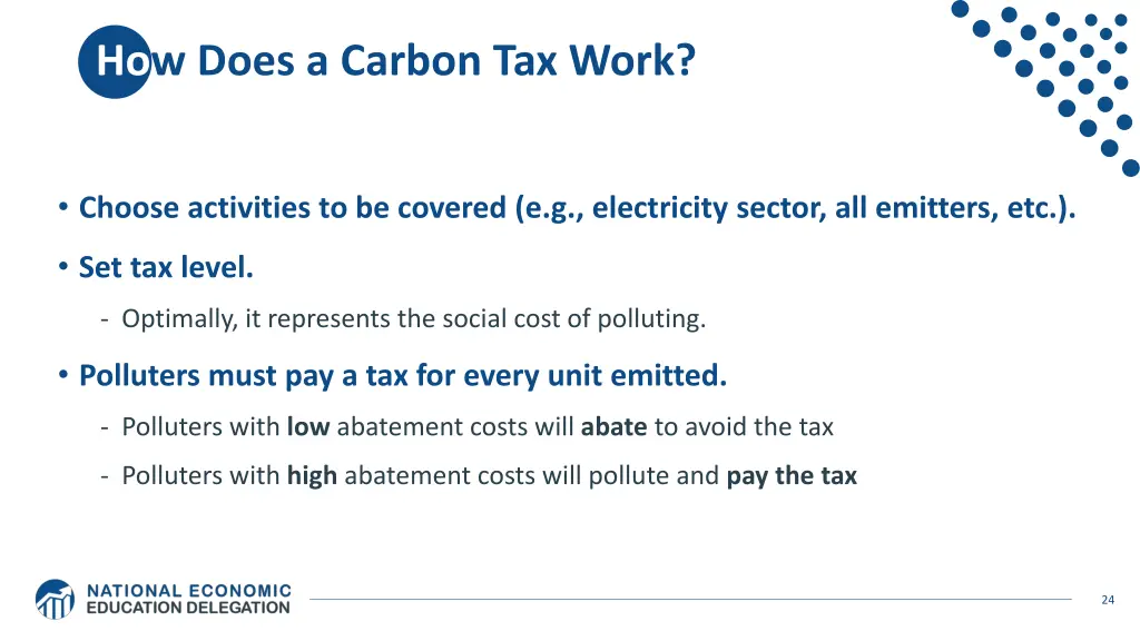 how does a carbon tax work