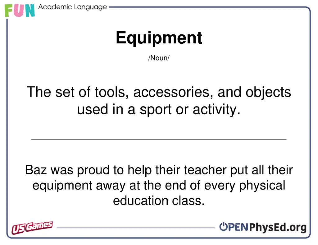 equipment
