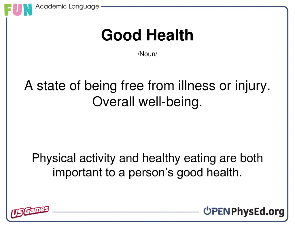 good health